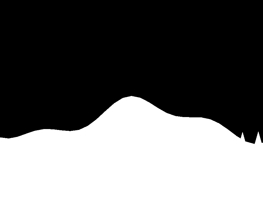 Mountain inverted stencil